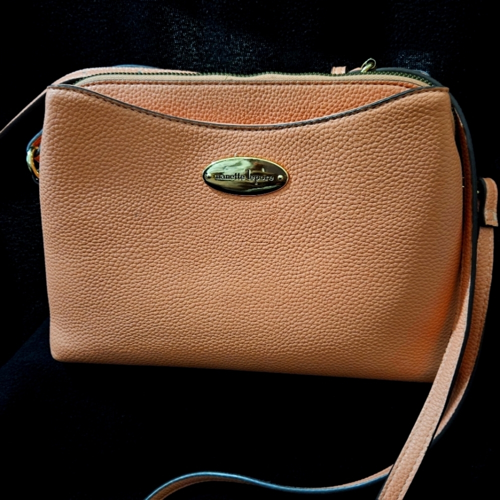 Nanette Lepore Peach Color Shoulder/Crossbody Bag